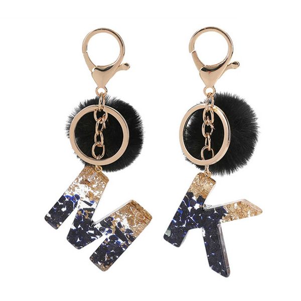 key rings gold foil black stone filled letter keychain with pompom women glitter gradient resin initials alphabet keyring bag pendant gift r, Slivery;golden
key rings gold foil black stone filled letter keychain with pompom women glitter gradient resin initials alphabet keyring bag pendant gift r, Slivery;golden