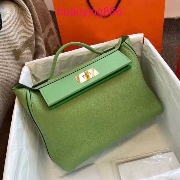 original edition 8a for bags designer herms's woman pure handmade wax thread leather wing second-generation kelys's 2424 mini wome