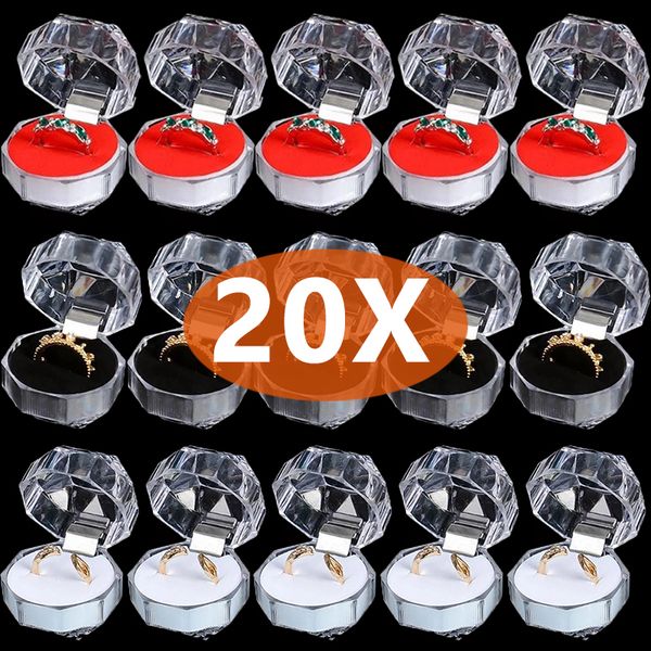 jewelry boxes 20pcs acrylic crystal ring earring storage display boxes storage organizer case clear wedding package box for jewelry packagin, Black;white
jewelry boxes 20pcs acrylic crystal ring earring storage display boxes storage organizer case clear wedding package box for jewelry packagin, Black;white