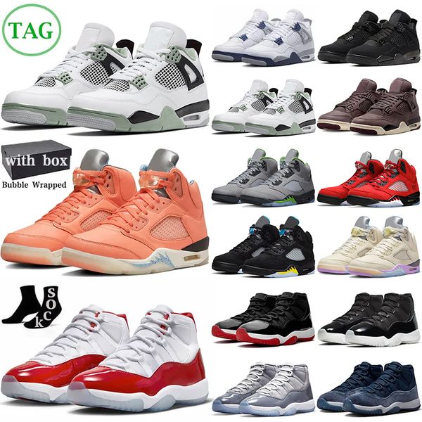 with box 4 5 11 mens basketball shoes jumpman 4s pine green military black cat 11s bred cool grey 5s crimson bliss sail men women sneakers t, White;red
with box 4 5 11 mens basketball shoes jumpman 4s pine green military black cat 11s bred cool grey 5s crimson bliss sail men women sneakers t, White;red
