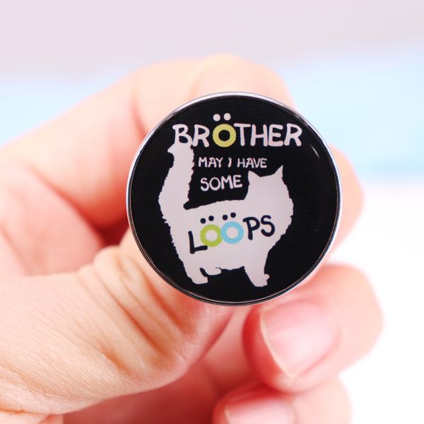 brother may i have some loops badge enamel pin fat cat lover meme brooches hat jewelry gifts, Blue
brother may i have some loops badge enamel pin fat cat lover meme brooches hat jewelry gifts, Blue