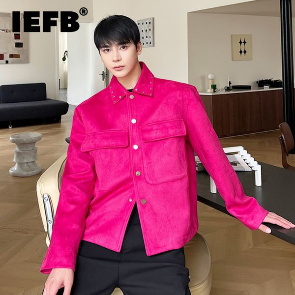 men's jackets iefb casual velvet jacket fashion pocket rivet 2023 autumn winter solid color korean male coat 9a6327 230311, Black;brown
men's jackets iefb casual velvet jacket fashion pocket rivet 2023 autumn winter solid color korean male coat 9a6327 230311, Black;brown