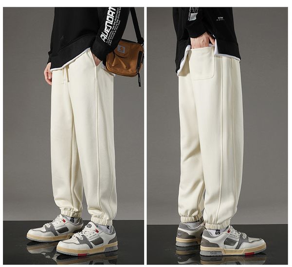 2023 summer men's pants loose casual sweatpants cotton blend drawstring straight sports casual asian size m-5xl, Black
2023 summer men's pants loose casual sweatpants cotton blend drawstring straight sports casual asian size m-5xl, Black