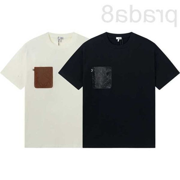 women's t-shirt designer high version 23ss spring and summer new classic chest leather false pocket men women lovers short sleeved t-sh, White
women's t-shirt designer high version 23ss spring and summer new classic chest leather false pocket men women lovers short sleeved t-sh, White