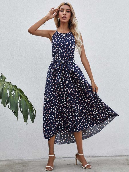 casual dresses summer polka-dot long dress women casual strapless maxi dress sleeveless vacation beach dress female lace up fashion dresses, Black;gray
casual dresses summer polka-dot long dress women casual strapless maxi dress sleeveless vacation beach dress female lace up fashion dresses, Black;gray