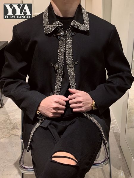 men's jackets beading luxury suit jacket men turn-down collar black designer outerwear party fashion coat spring single breasted mens 2, Black;brown
men's jackets beading luxury suit jacket men turn-down collar black designer outerwear party fashion coat spring single breasted mens 2, Black;brown