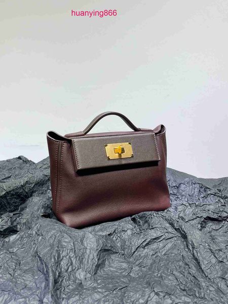 for designer herms's bags woman women's 2022 new carrie 2424 mini layer cowhide dumpling wing portable one-shoulder cross-body bac