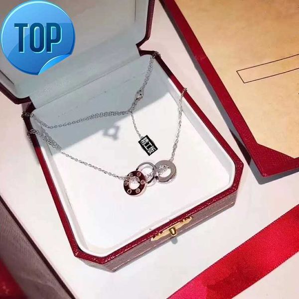 fashion love necklace jewelry men women three ring full diamond necklace octagonal screw cap love necklace couple gift with box set, Silver
fashion love necklace jewelry men women three ring full diamond necklace octagonal screw cap love necklace couple gift with box set, Silver