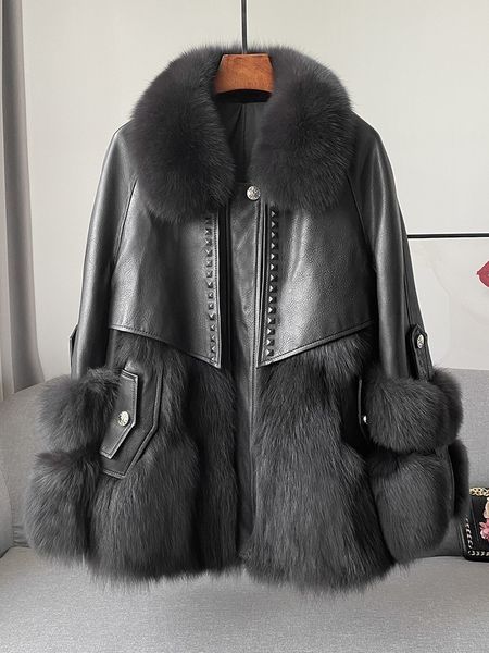 women's jackets fur jacket women's winter allinone sheepskin short luxury coat leather women 230310, Black;brown
women's jackets fur jacket women's winter allinone sheepskin short luxury coat leather women 230310, Black;brown