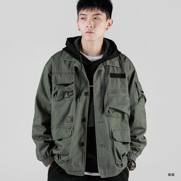 men's jackets spring autumn jackets for women army green tooling jacket men's brand multi-pockets loose jacket korean style men 23, Black;brown
men's jackets spring autumn jackets for women army green tooling jacket men's brand multi-pockets loose jacket korean style men 23, Black;brown