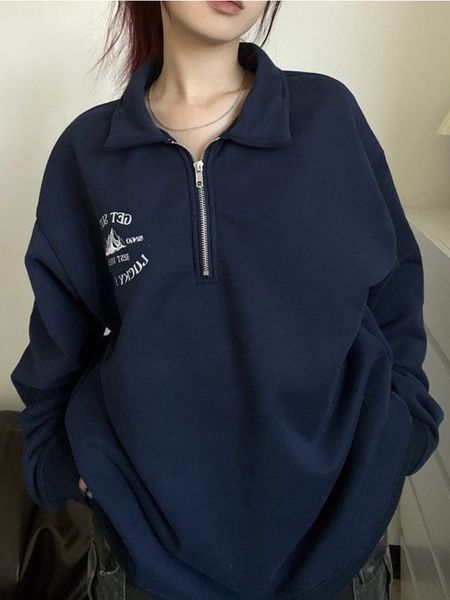 women's hoodies sweatshirts deeptown vintage half zipper hoodie harajuku hip hop oversized casual loose long sleeve goth streetwear 23, Black
women's hoodies sweatshirts deeptown vintage half zipper hoodie harajuku hip hop oversized casual loose long sleeve goth streetwear 23, Black