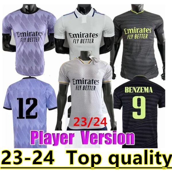 23/24 player version soccer jerseys 2023 camiseta 3rd green #20 vini jr. #25 camavinga #9 benzema #10 modric tchouameni home shirt men #15 v, Black;yellow
23/24 player version soccer jerseys 2023 camiseta 3rd green #20 vini jr. #25 camavinga #9 benzema #10 modric tchouameni home shirt men #15 v, Black;yellow