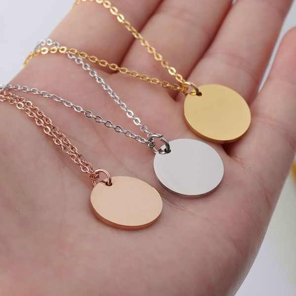 jewelry fnixtar 20pcs 45cm stainless steel mirror polish necklace pvd plating round disc pendant neckalce for women's fashion 230311, Red;brown
jewelry fnixtar 20pcs 45cm stainless steel mirror polish necklace pvd plating round disc pendant neckalce for women's fashion 230311, Red;brown