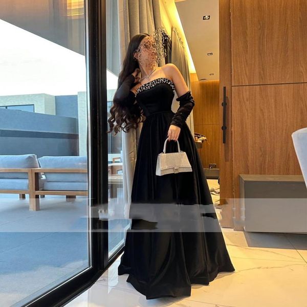 black velour evening dresses 2023 modern strapless sleeveless crystal prom gowns a-line floor length vestidos de ocasion forma, Black;red
black velour evening dresses 2023 modern strapless sleeveless crystal prom gowns a-line floor length vestidos de ocasion forma, Black;red