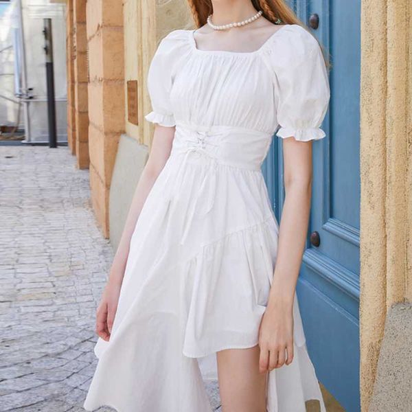 casual dresses women's white dress summer elegant vintage kawaii puff sleeve midi dress square neck bandage sun dress gothic women', Black;gray
casual dresses women's white dress summer elegant vintage kawaii puff sleeve midi dress square neck bandage sun dress gothic women', Black;gray