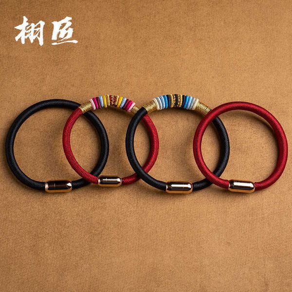 bracelets jiucheng jiaye vajra knot hand peace and good luck in the new year, red rope, couple bracelet, magnetic buckle, handmade national, Black
bracelets jiucheng jiaye vajra knot hand peace and good luck in the new year, red rope, couple bracelet, magnetic buckle, handmade national, Black