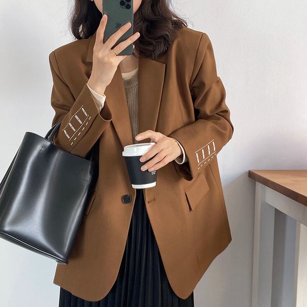 women's suits blazers embroidery design suit jacket women's spring and autumn high-end casual brown coffee suit 230311, White;black
women's suits blazers embroidery design suit jacket women's spring and autumn high-end casual brown coffee suit 230311, White;black