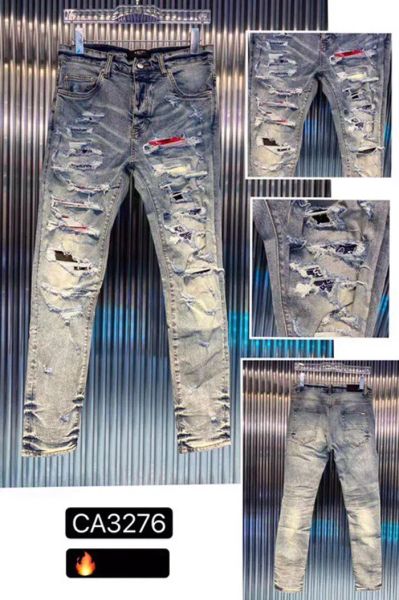 designer jeans distiessed ripped biker slim fit motorcycle bike jean men's fas black pants worn-out trousers wqp, Blue
designer jeans distiessed ripped biker slim fit motorcycle bike jean men's fas black pants worn-out trousers wqp, Blue