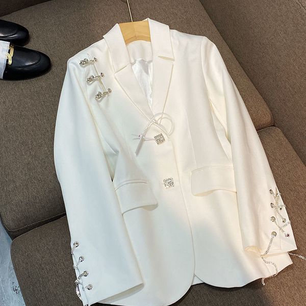 women's suits blazers women balzer spring autumn french retro single-breasted casual white suit jacket 230311, White;black
women's suits blazers women balzer spring autumn french retro single-breasted casual white suit jacket 230311, White;black