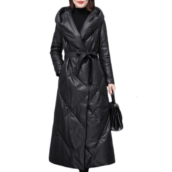 women's jackets 2023 elegant women winter sheepskin leather down coat female long thickened warm hooded plus size slim jacket ok1300 23, Black;brown
women's jackets 2023 elegant women winter sheepskin leather down coat female long thickened warm hooded plus size slim jacket ok1300 23, Black;brown