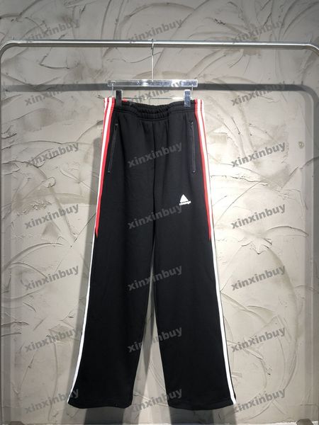 xinxinbuy men women designer pant paris side ribbon spring summer casual pants letter khaki grey white black s-2xl, Black;brown
xinxinbuy men women designer pant paris side ribbon spring summer casual pants letter khaki grey white black s-2xl, Black;brown