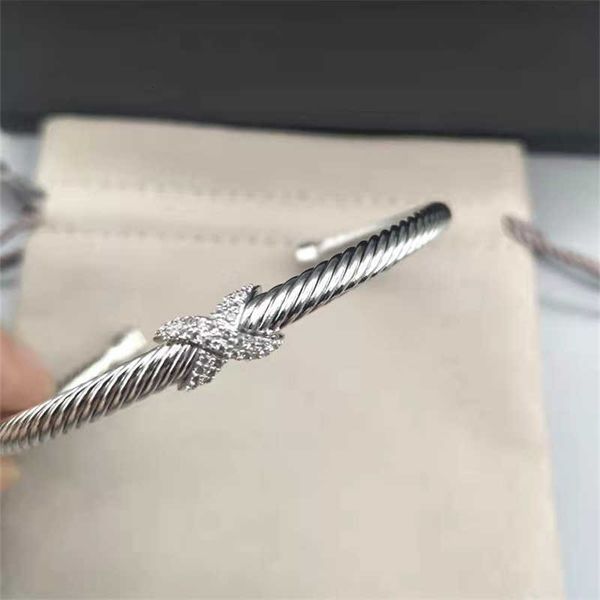 charm designer fashion jewelry twisted gold x bracelet sliver gold 925 bracelets braided cross bangle diamond zircon luxury birthday gift fo, Black
charm designer fashion jewelry twisted gold x bracelet sliver gold 925 bracelets braided cross bangle diamond zircon luxury birthday gift fo, Black