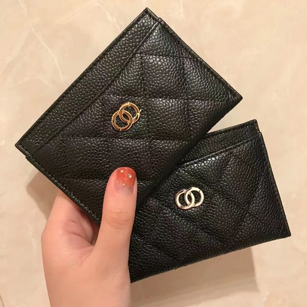 card holders travel wallets coin purses double c logo luxury lambskin caviar credit card slots womens man leather cardholder lady key pouch, Red;black
card holders travel wallets coin purses double c logo luxury lambskin caviar credit card slots womens man leather cardholder lady key pouch, Red;black