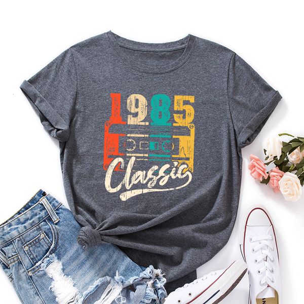 women's tshirt vintage 1985 cotton 36 years old 36th birthday gift idea women girls mom wife daughter 85 funny retro tshirt 230311, White
women's tshirt vintage 1985 cotton 36 years old 36th birthday gift idea women girls mom wife daughter 85 funny retro tshirt 230311, White