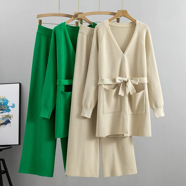 women's two piece pants autumn winter warm knitted suit women long sleeve sweater and wide leg sets outer wear loose cardigan outfits 2, White
women's two piece pants autumn winter warm knitted suit women long sleeve sweater and wide leg sets outer wear loose cardigan outfits 2, White
