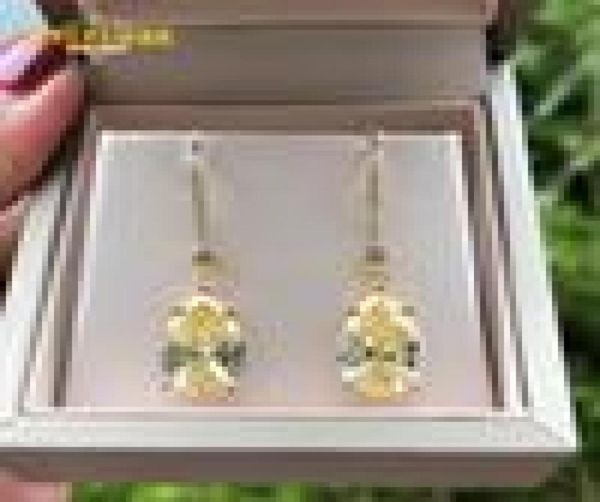 other jewepisode 18k gold color 9x13mm citrine diamond drop earrings for women wedding party fine jewelry birthday gifts9044833, Golden;silver 
other jewepisode 18k gold color 9x13mm citrine diamond drop earrings for women wedding party fine jewelry birthday gifts9044833, Golden;silver