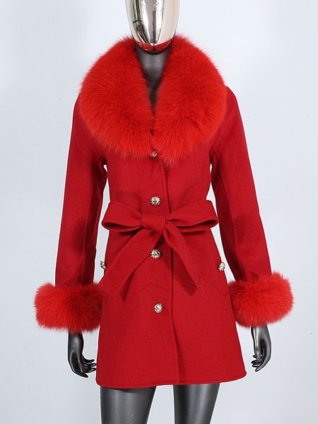 women's jackets real fur coat winter jacket women natural collar cuffs belt cashmere wool woolen ladies outerwear streetwear 230310, Black;brown
women's jackets real fur coat winter jacket women natural collar cuffs belt cashmere wool woolen ladies outerwear streetwear 230310, Black;brown