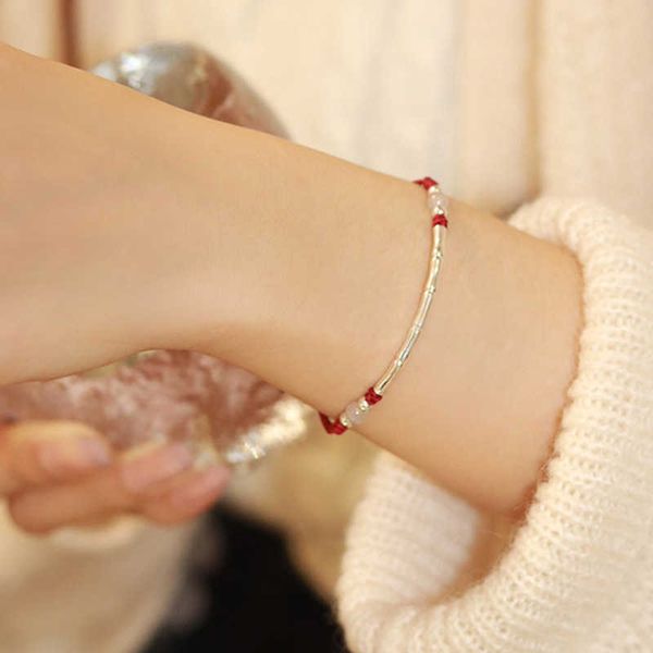 bracelets "bamboo joy" postgraduate entrance examination ashore bracelet female sterling silver bamboo knot red rope woven lifelin, Black
bracelets "bamboo joy" postgraduate entrance examination ashore bracelet female sterling silver bamboo knot red rope woven lifelin, Black