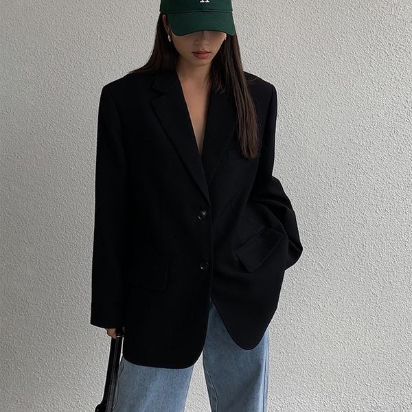 women's suits blazers women causal black loose retro blazer coat female streetwear black slim work student jacket work wear suits all s, White;black
women's suits blazers women causal black loose retro blazer coat female streetwear black slim work student jacket work wear suits all s, White;black