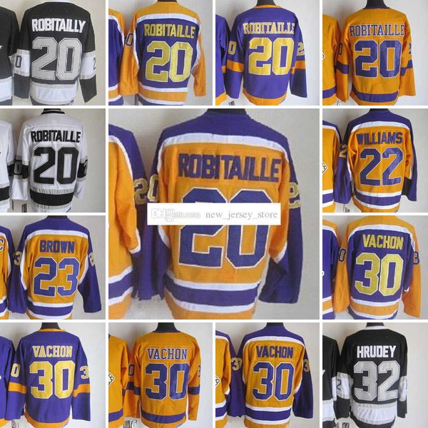 1967-1999 movie retro ccm hockey jersey embroidery 20 lucrobitaille 30 rogatienvachon 32 jonathanquick 23 dustinbrown 22 tigerwilliams vinta, Black
1967-1999 movie retro ccm hockey jersey embroidery 20 lucrobitaille 30 rogatienvachon 32 jonathanquick 23 dustinbrown 22 tigerwilliams vinta, Black