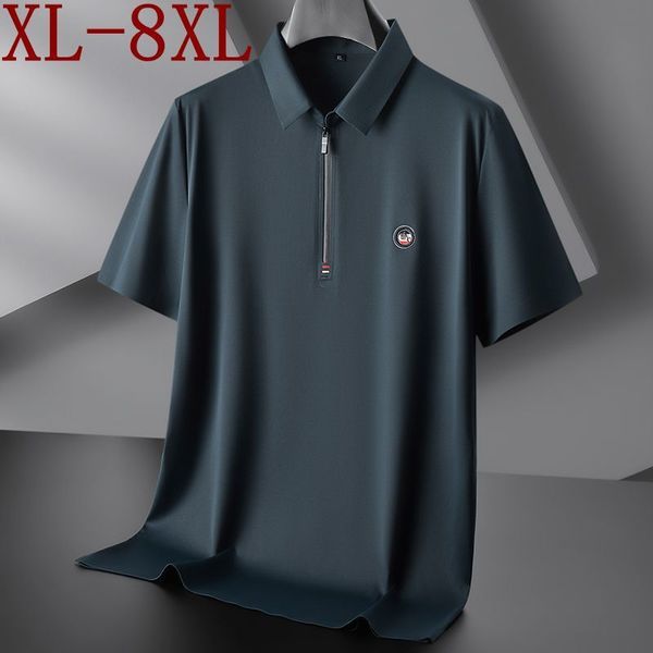 men's polos 8xl 7xl 6xl summer england style polo shirt ice silk breathable shirts for business loose tshirt homme 230311, White;black
men's polos 8xl 7xl 6xl summer england style polo shirt ice silk breathable shirts for business loose tshirt homme 230311, White;black