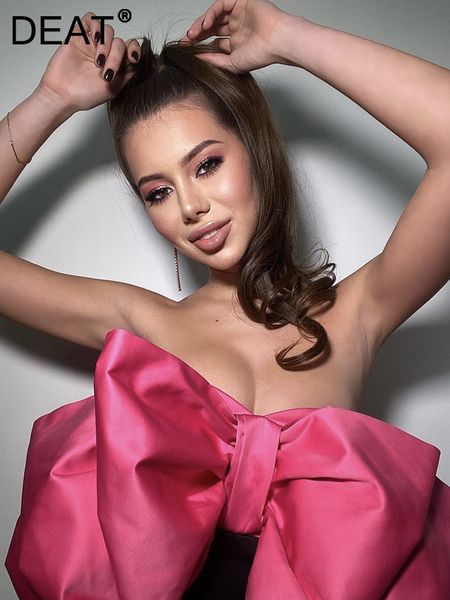 casual dresses deat fashion women's dress slash neck contrast color bow spliced strapless mini female summer 2023 17a24 230310, Black;gray
casual dresses deat fashion women's dress slash neck contrast color bow spliced strapless mini female summer 2023 17a24 230310, Black;gray