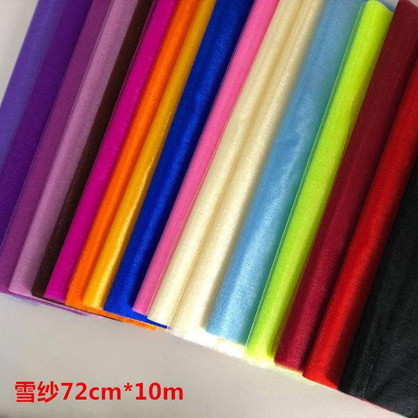 wedding decoration snow gauze 75cmx10m flower packaging gauze curtain opp paperless tube packaging crystal yarn
wedding decoration snow gauze 75cmx10m flower packaging gauze curtain opp paperless tube packaging crystal yarn