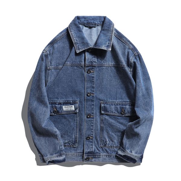 men's jackets fashion jean jacket men turn down collar denim outerwear cotton bomber denim jacket men vintage jean coats streetwear 230, Black;brown
men's jackets fashion jean jacket men turn down collar denim outerwear cotton bomber denim jacket men vintage jean coats streetwear 230, Black;brown