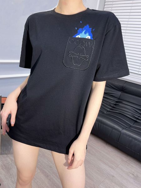 women's t-shirt couple designer fashion embroidery embellish t shirt streetwear clothes short sleeve tees female clothes pw, White
women's t-shirt couple designer fashion embroidery embellish t shirt streetwear clothes short sleeve tees female clothes pw, White