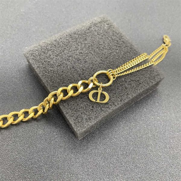 bracelets jewelry three-strand chain personality circle letter pendant stainless steel lady bracelet, Black
bracelets jewelry three-strand chain personality circle letter pendant stainless steel lady bracelet, Black