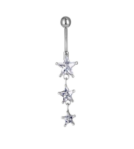 d0614 1 color clear belly ring nice stars style with piercing body jewlery navel6926091, Silver
d0614 1 color clear belly ring nice stars style with piercing body jewlery navel6926091, Silver