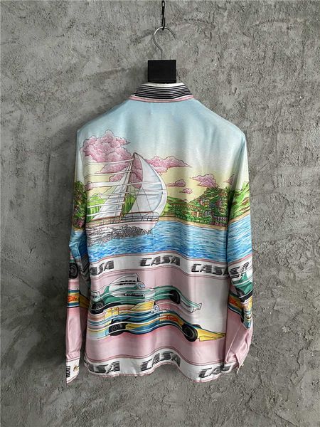casablanca designer fashion classic men and women shirt independent racer sailboat loose silk printed shirt long sleeve foreign style shirt, White;black
casablanca designer fashion classic men and women shirt independent racer sailboat loose silk printed shirt long sleeve foreign style shirt, White;black