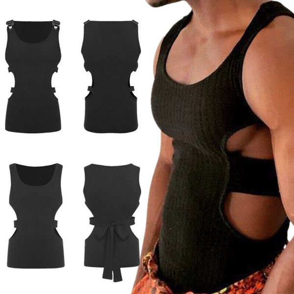 mens ribbed gym tank sleeveless t-shirt fintess workout vest clubwear, White;black
mens ribbed gym tank sleeveless t-shirt fintess workout vest clubwear, White;black