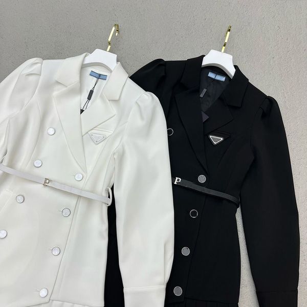 2023 womens casual dresses fashion suit pleated dress double-breasted suits elegant women long sleeves dresses summer classic print285, Black;gray
2023 womens casual dresses fashion suit pleated dress double-breasted suits elegant women long sleeves dresses summer classic print285, Black;gray