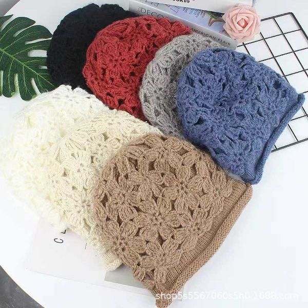 fashion face mask neck gaiter new korean double-layer women's woven hook flower hollow pattern breathable knitted hat wool pile cap
fashion face mask neck gaiter new korean double-layer women's woven hook flower hollow pattern breathable knitted hat wool pile cap