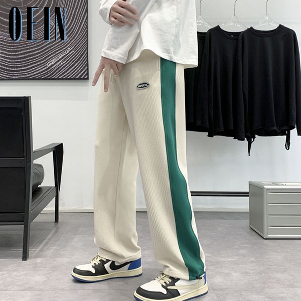 men s pants spring jogger men padded casual 2023 high street bf hip hop sweatpants wide leg sports straight striped trousers 230311, Black
men s pants spring jogger men padded casual 2023 high street bf hip hop sweatpants wide leg sports straight striped trousers 230311, Black