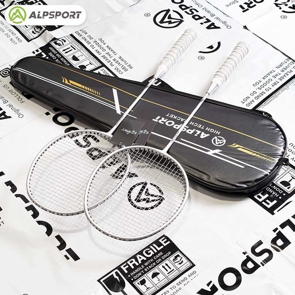 badminton rackets alp rr 2pcs 4u g5 original design raket full carbon fiber 22 25lbs strung sports racket with string grips and bag 230311
badminton rackets alp rr 2pcs 4u g5 original design raket full carbon fiber 22 25lbs strung sports racket with string grips and bag 230311