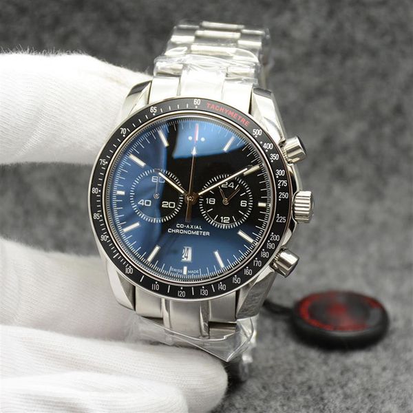 44mm quartz chronograph date mens watches two subdials stainless steel bracelet fixed bezel with a ring showing tachymeter mar2363, Slivery;brown
44mm quartz chronograph date mens watches two subdials stainless steel bracelet fixed bezel with a ring showing tachymeter mar2363, Slivery;brown