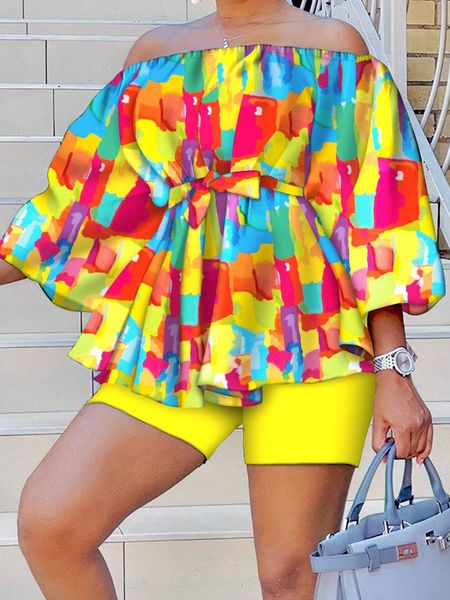 women s two piece pants 2023 puff sleeve shorts beach style loungwear matching set summer women simple printing loose fit slash neck outfit, White
women s two piece pants 2023 puff sleeve shorts beach style loungwear matching set summer women simple printing loose fit slash neck outfit, White