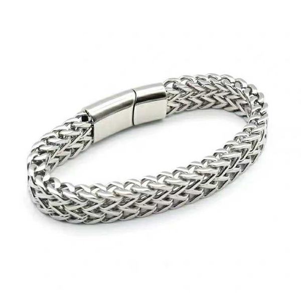 bracelets new titanium bracelet men's bracelet stainless steel double row square chain magnet clasp bracelet link a, Black
bracelets new titanium bracelet men's bracelet stainless steel double row square chain magnet clasp bracelet link a, Black